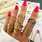 Ring, 18K Gold Plated Steel