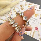 Ring, 18K Gold Plated Steel