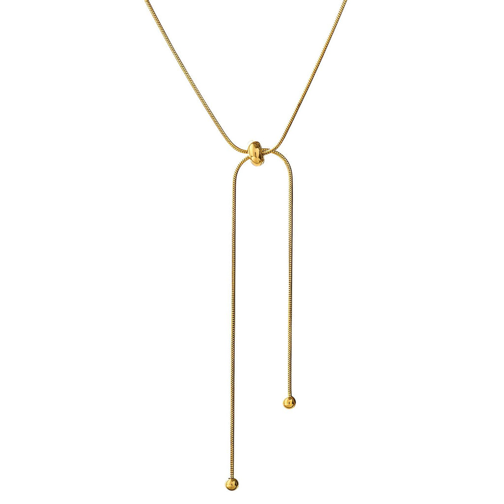 Necklace, 18K Gold Plated Steel
