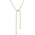 Necklace, 18K Gold Plated Steel