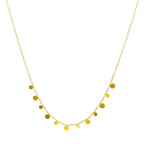 Necklace, 18K Gold Plated Steel