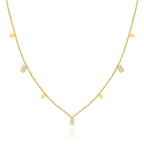 Necklace, 18K Gold Plated Steel
