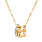 Necklace, 18K Gold Plated Steel
