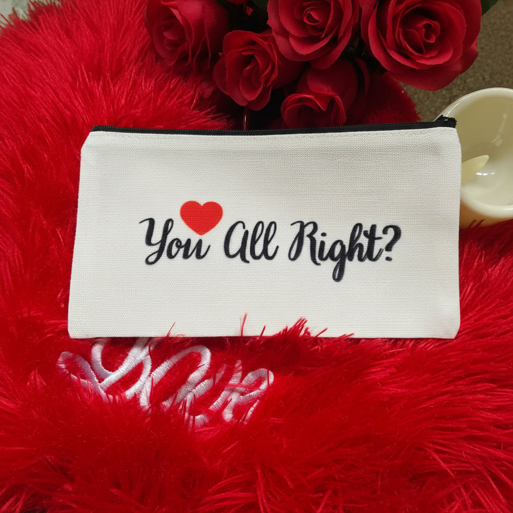 Custom Small Cotton Zipper Pouch: Photo, Logo, Text