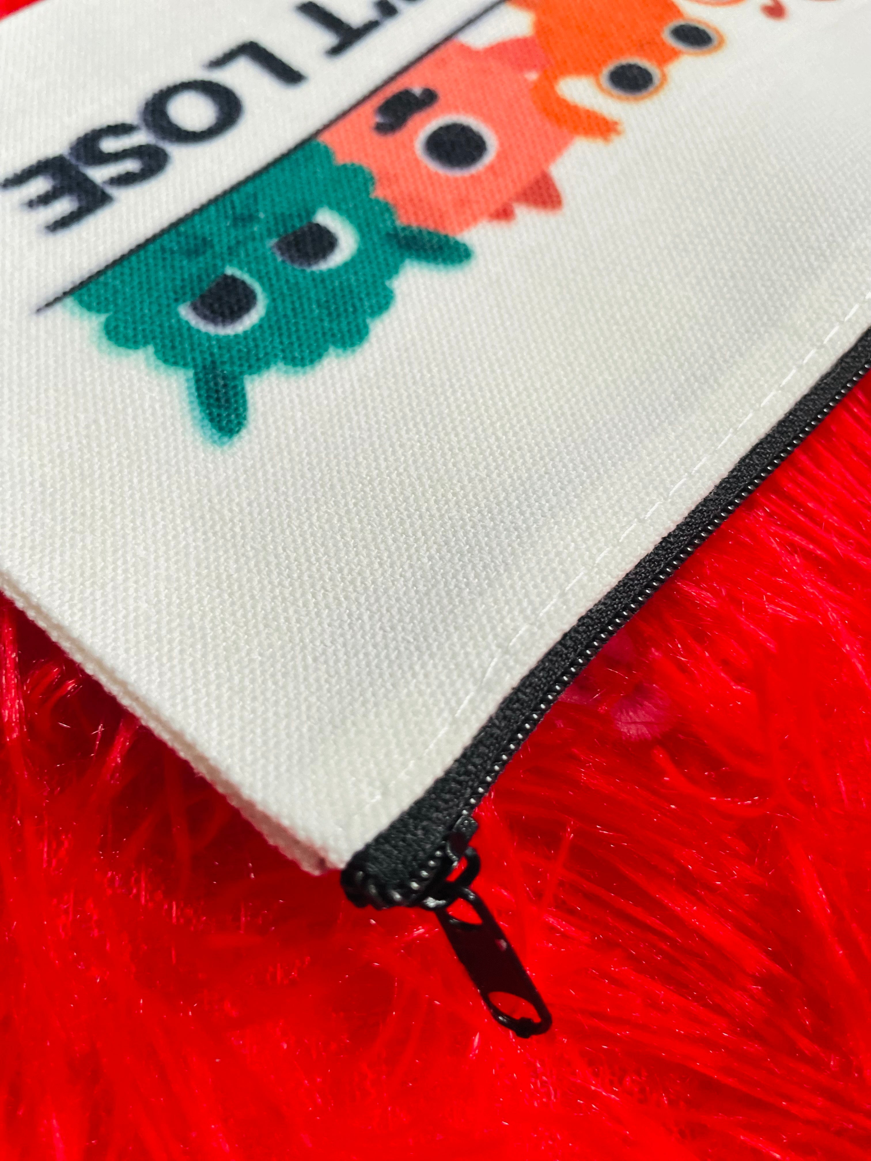 Custom Small Cotton Zipper Pouch: Photo, Logo, Text