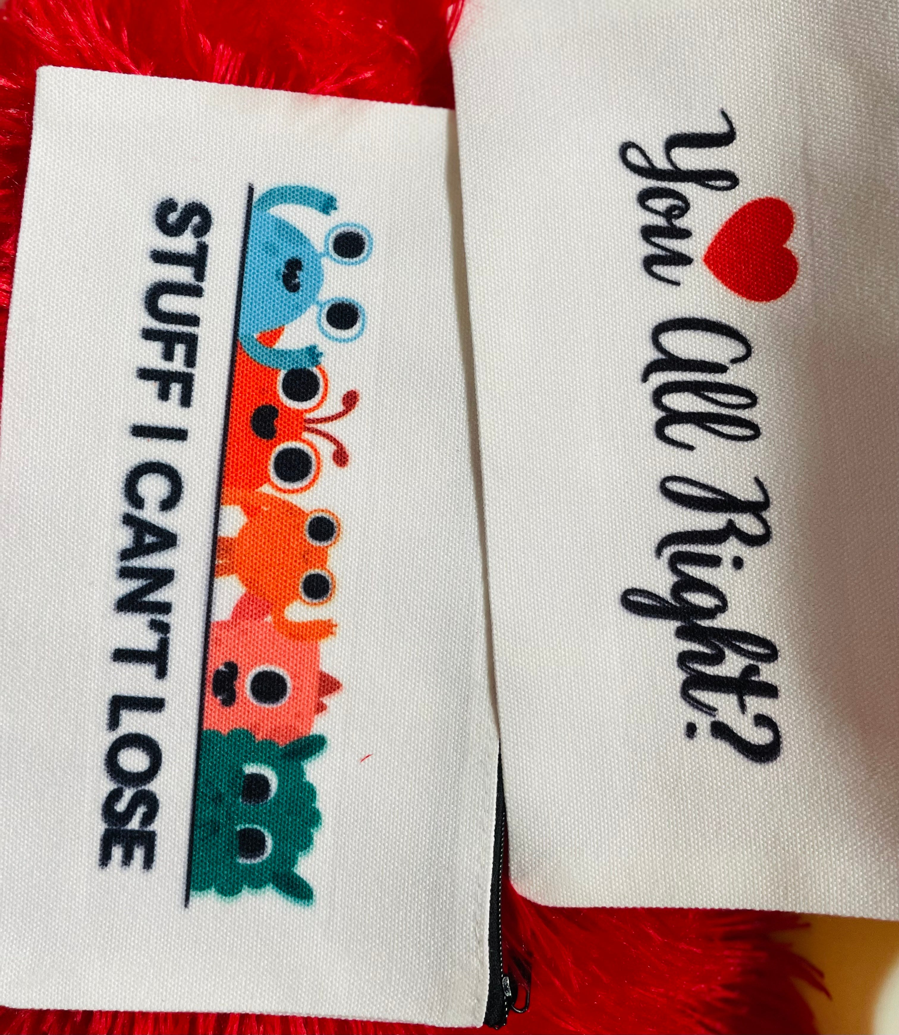 Custom Small Cotton Zipper Pouch: Photo, Logo, Text