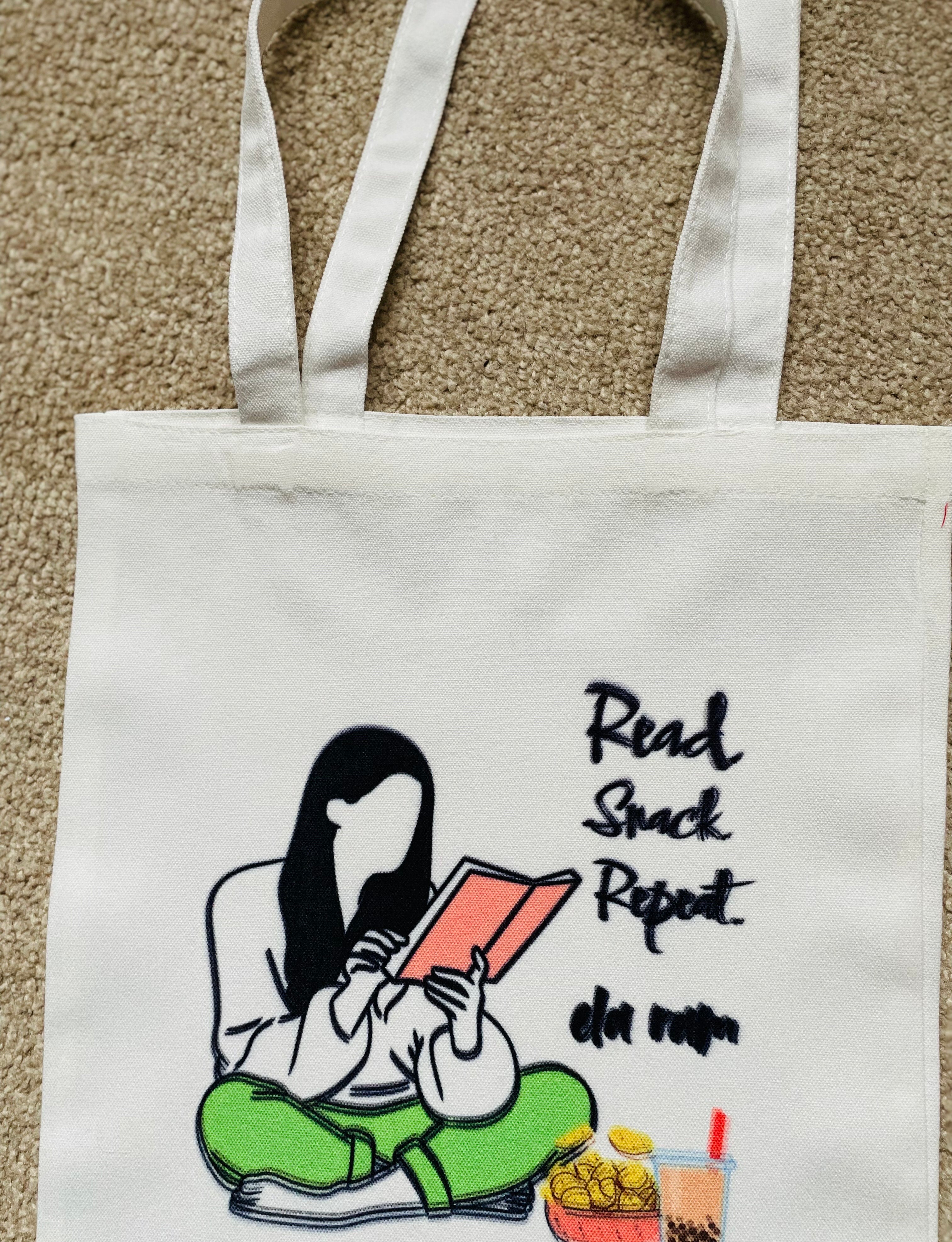 Custom Cotton Canvas Tote Bag: Photo, Logo, Text