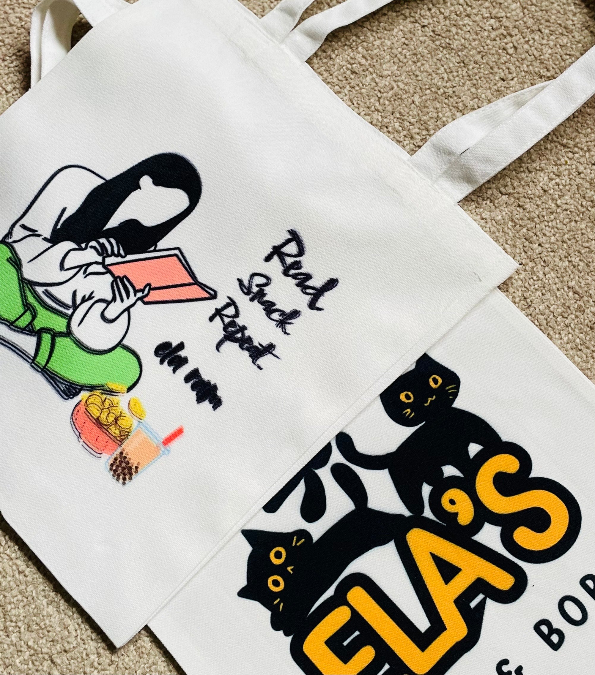 Custom Cotton Canvas Tote Bag: Photo, Logo, Text