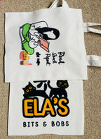 Custom Cotton Canvas Tote Bag: Photo, Logo, Text