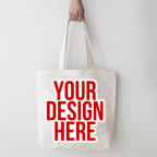 Custom Cotton Canvas Tote Bag: Photo, Logo, Text