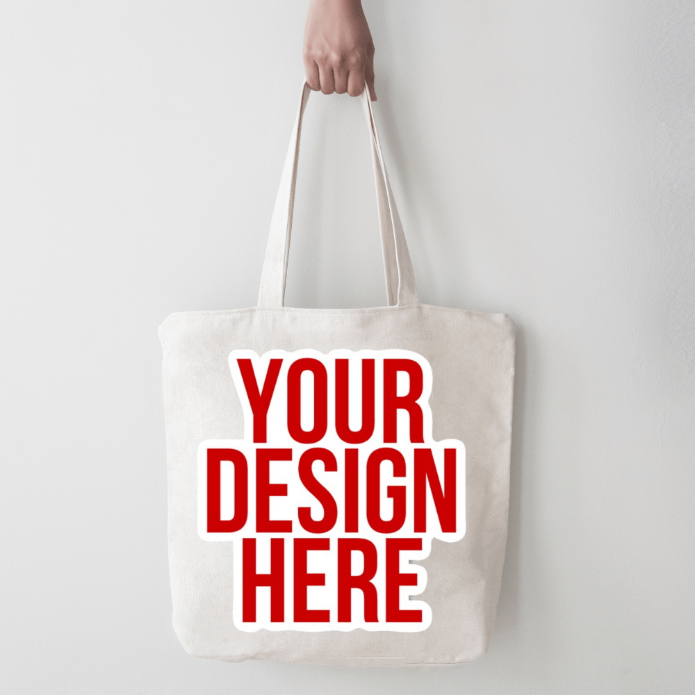 Custom Cotton Canvas Tote Bag: Photo, Logo, Text