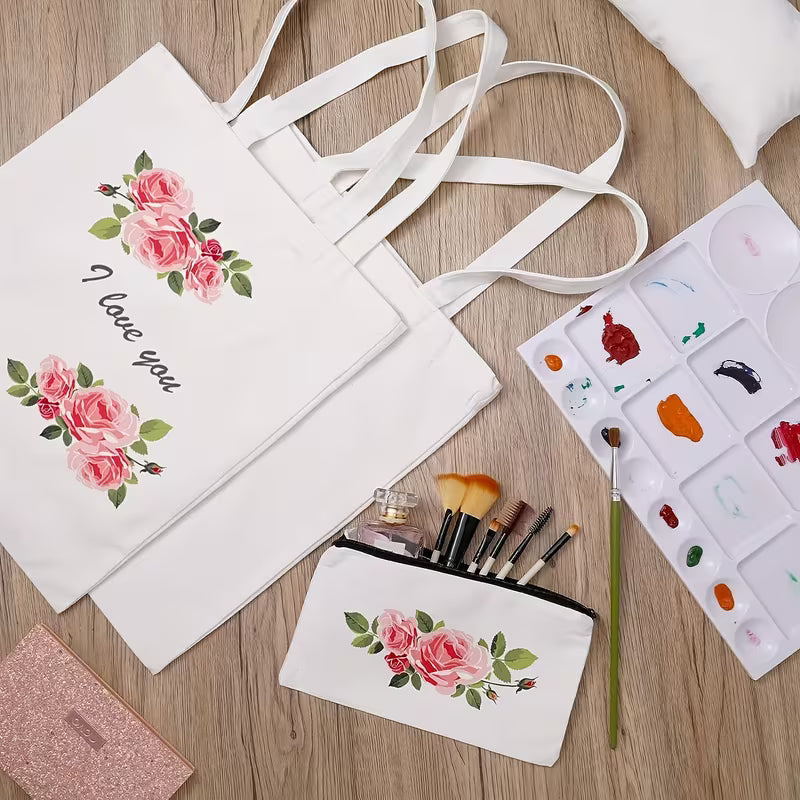 Custom Small Cotton Zipper Pouch: Photo, Logo, Text