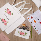 Custom Small Cotton Zipper Pouch: Photo, Logo, Text
