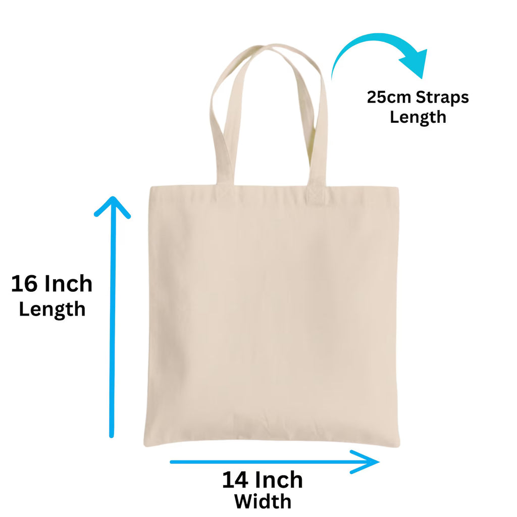 Custom Cotton Canvas Tote Bag: Photo, Logo, Text