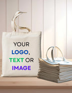 Custom Cotton Canvas Tote Bag: Photo, Logo, Text