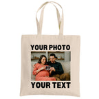 Custom Cotton Canvas Tote Bag: Photo, Logo, Text