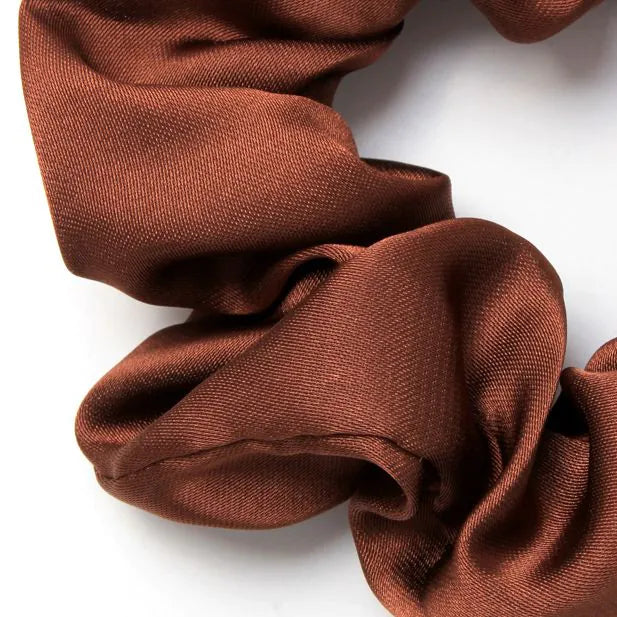 Small - Pack of 3 tonal brown scrunchies